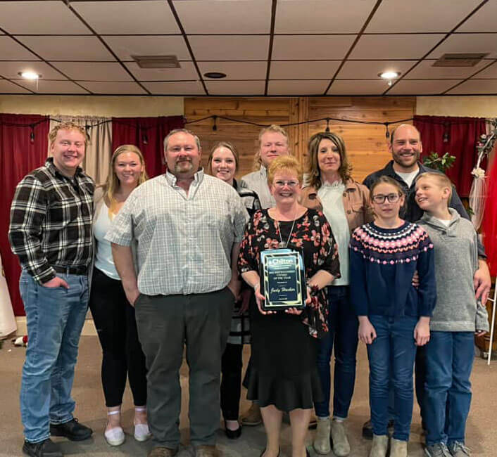 Judy Hacker 2022 Chilton Chamber of Commerce Citizen of the Year