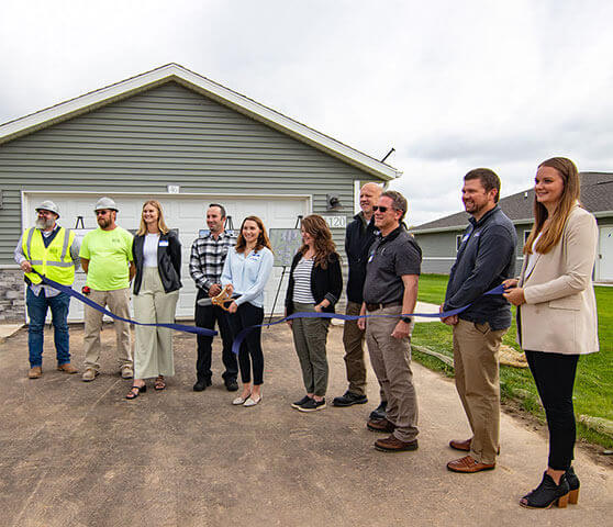 S.C. Swiderski Apartments Condos Chilton Wisconsin ribbon cutting